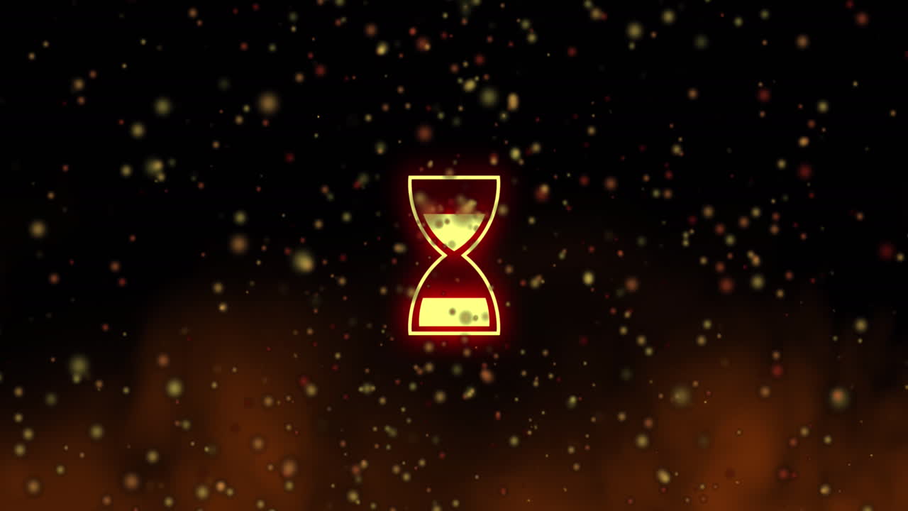 animación del procesamiento de datos sobre cuadrícula y fondo oscuro