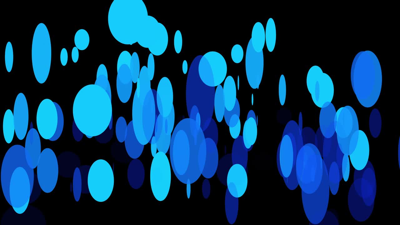 Black background with moving circles