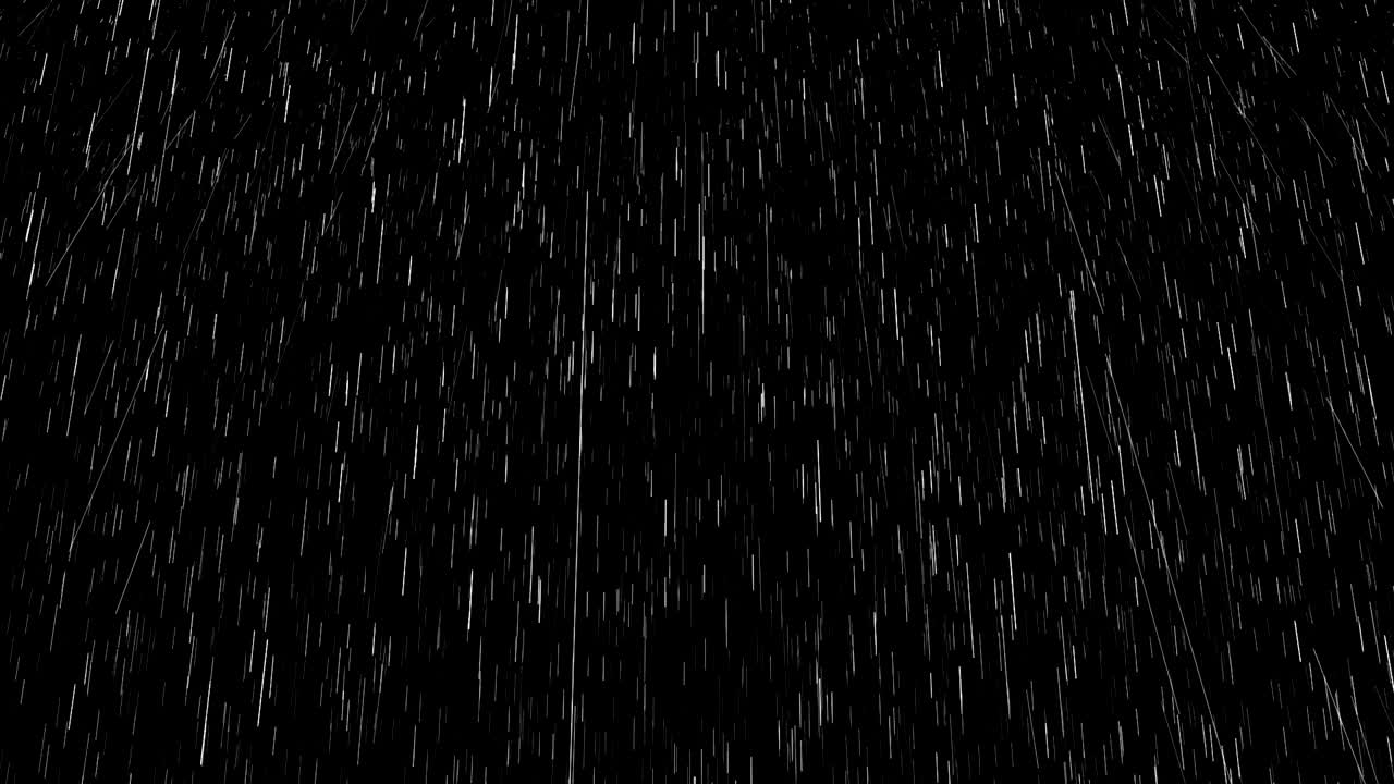 Set of 4 Heavy Rain Overlay Loops. Low Camera Angles.