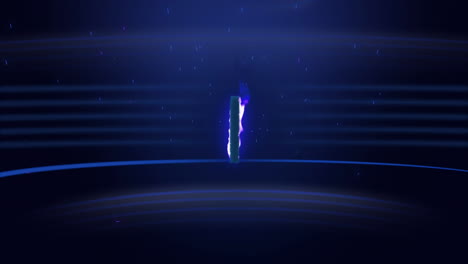 1 en llamas sobre fondo azul