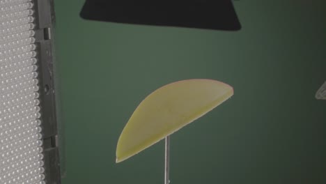 mango girando con bucle en pantalla verde para la llave de croma
