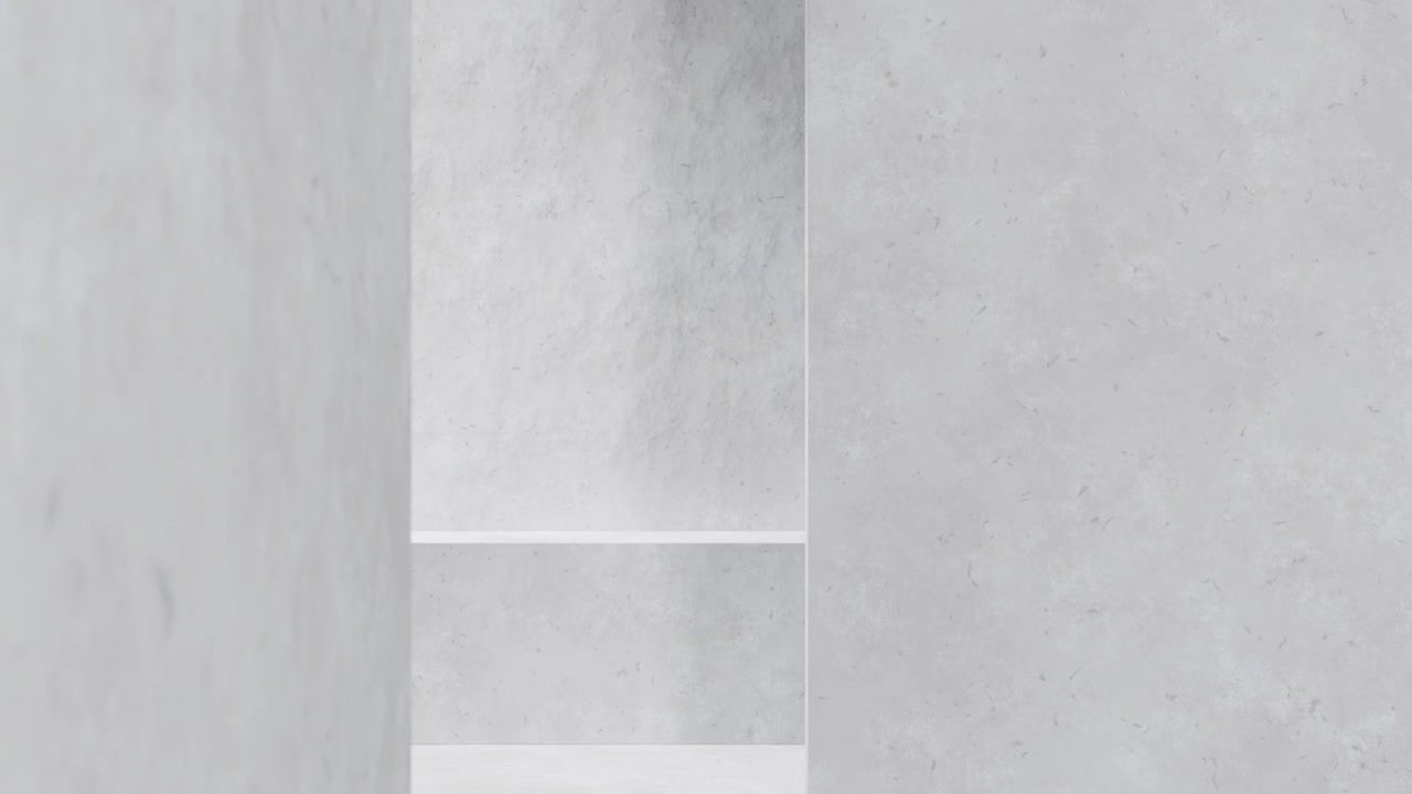 Pedestal de concreto minimalista para exibição de produtos