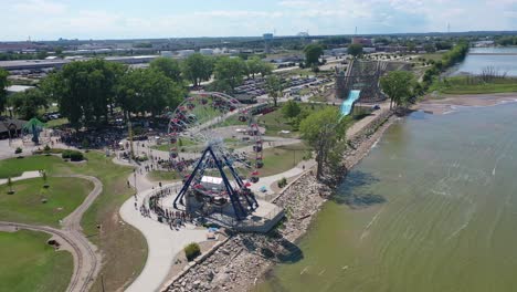 vista aérea de la bahía verde de wisconsin