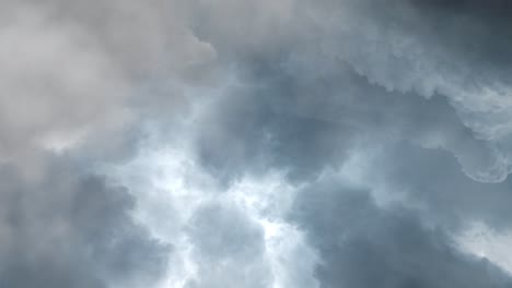 nature background, lightning strikes on the dark sky