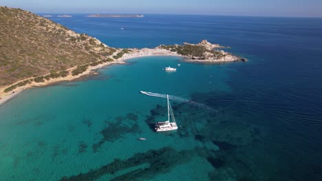 Drone-flight-over-Punta-Molentis-beach