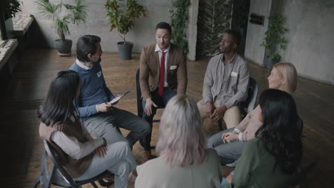 reunión del grupo de apoyo