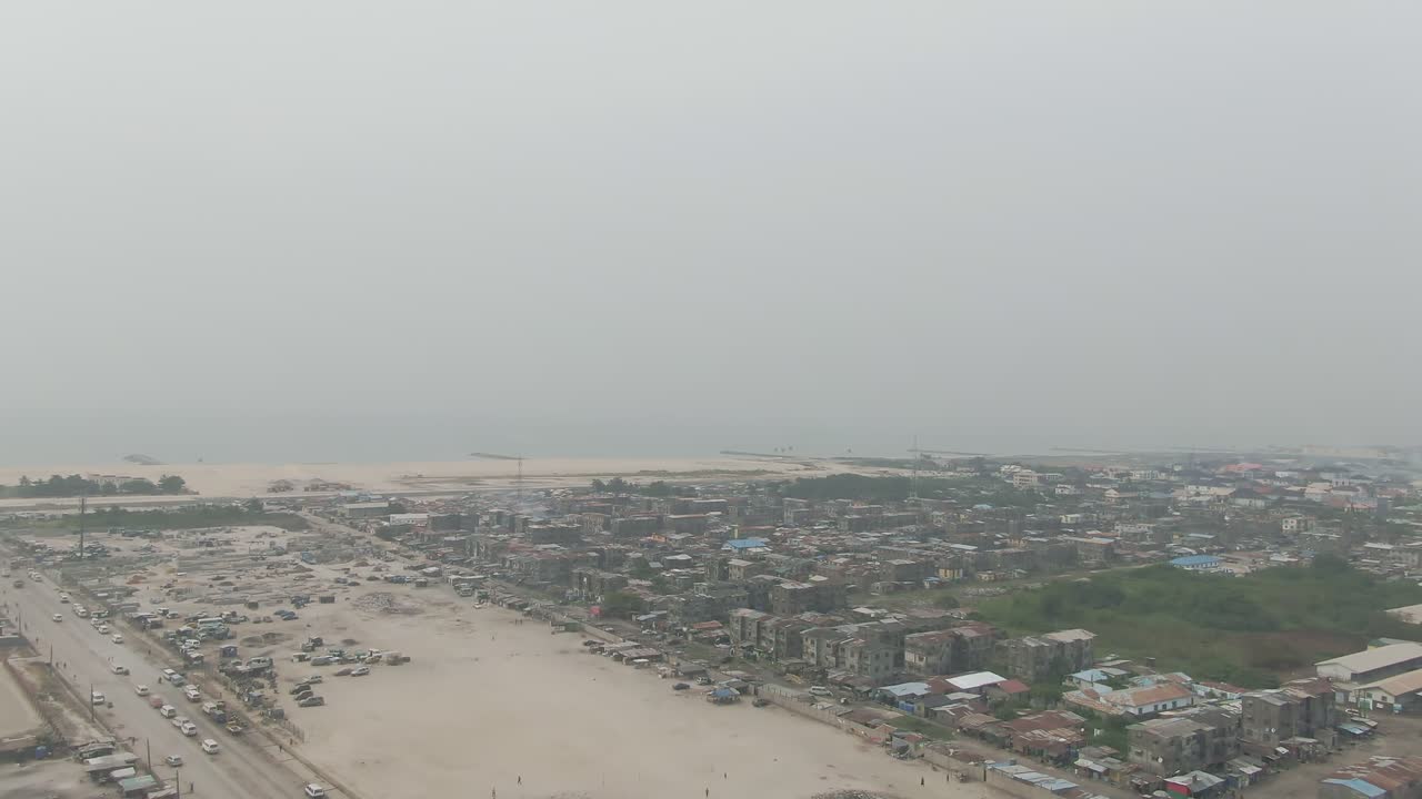 공중 라고스, 나이지리아, 아프리카