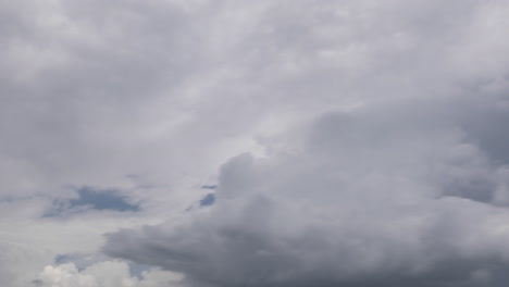 time lapse inside large storm and rain clouds