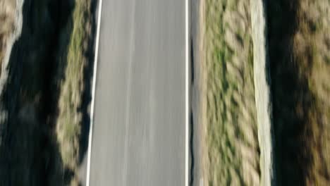 A-close-view-of-a-rural-Peak-District-road-revealing-up-the-length-of-the-road