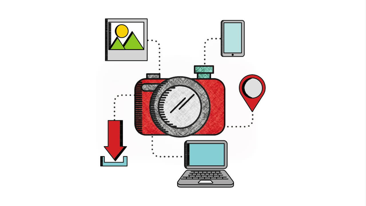 diseño de iconos, animación de video hd1080