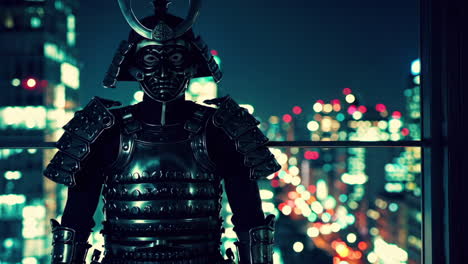 samurai at night