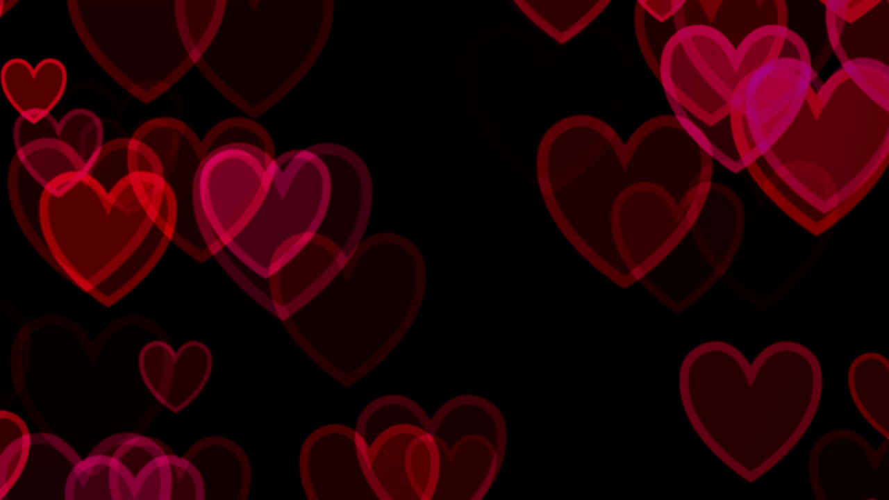 el fondo de los corazones rosados de san valentín