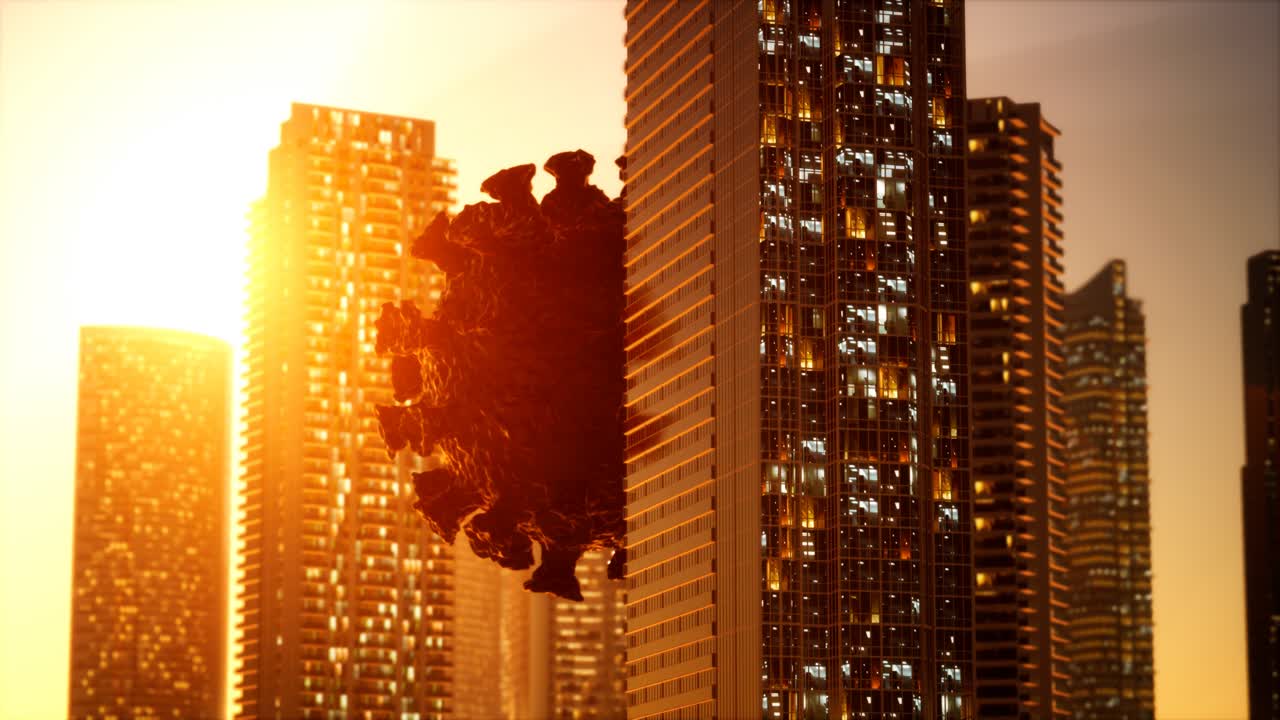 코로나바이러스 감염으로 인한 격리로 인한 빈 도시