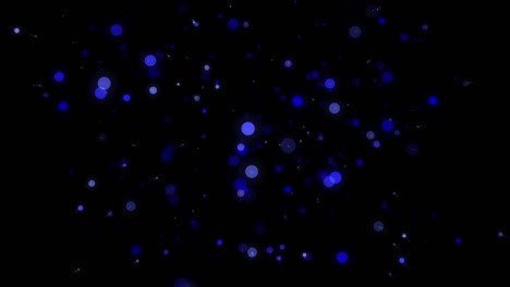 animación en bucle de bokeh de partículas abstractas de 4k, fondo de color negro