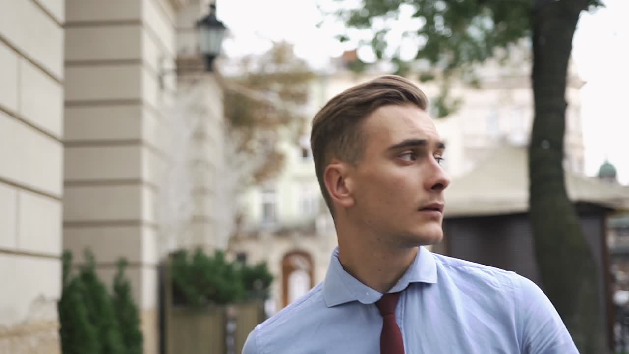 Portrait of a stylish man in an urban setting
