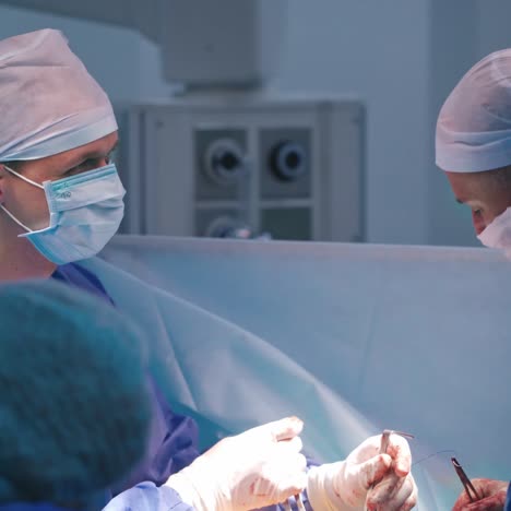 medical team of surgeons