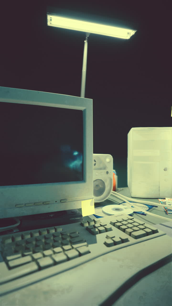 vecchia scrivania per computer