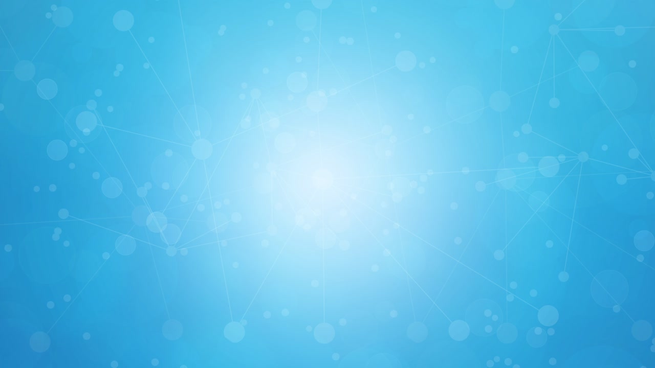 abstract blue background with floating moving particles 4k