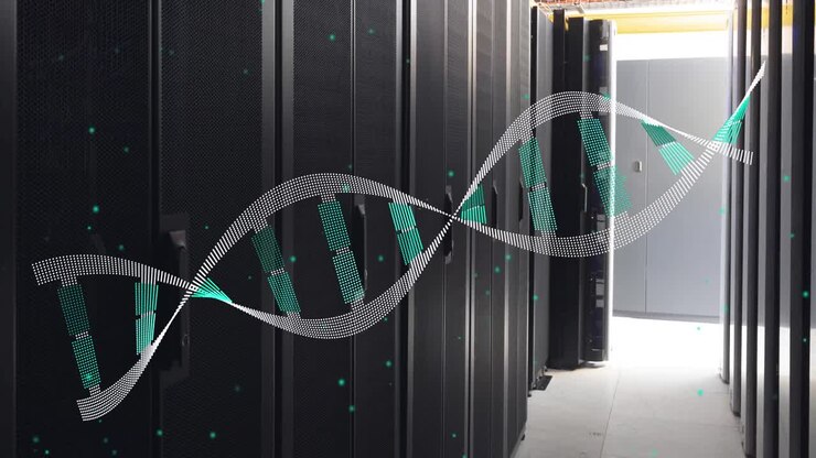 Animation of medical data processing over server room
