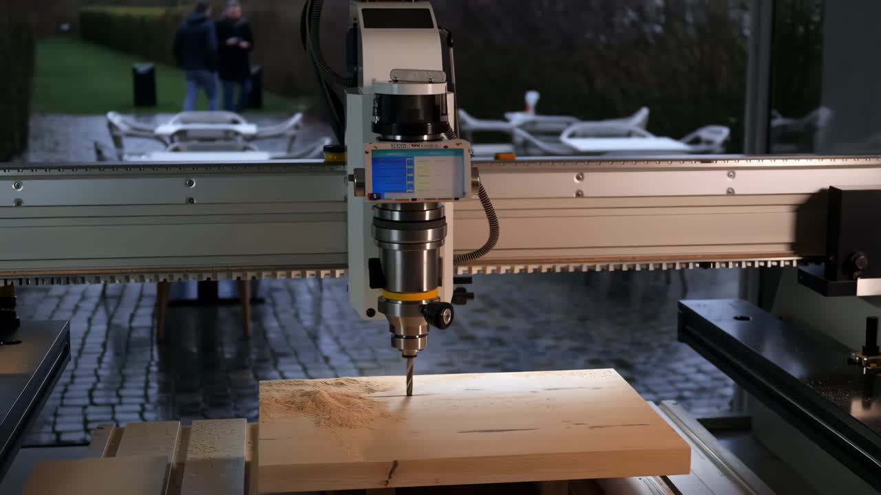 CNC Machine Carving Wood