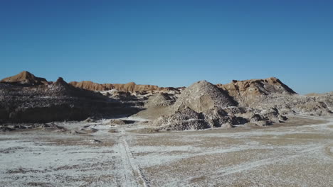 Aerial-view-of-salt-mine-in-Atacama-desert