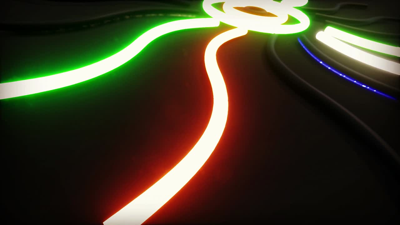 bucle de luz de neón giratorio