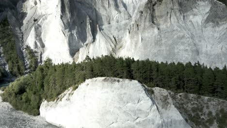 aerial view of ruinaulta, switzerland