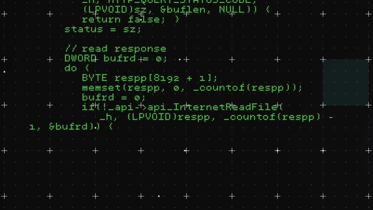 animación del procesamiento de datos digitales sobre marcadores