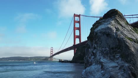 drone soars right across golden gate bridge in san francisco (60fps)