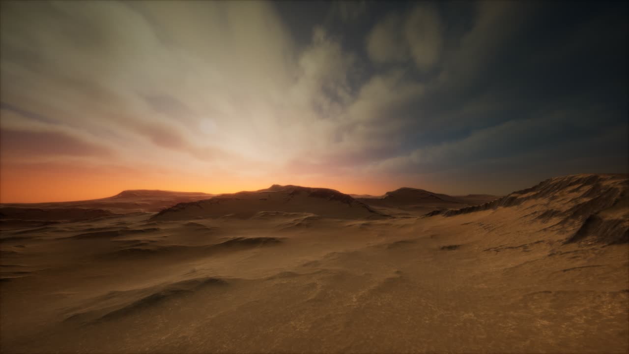 tormenta en el desierto de arena