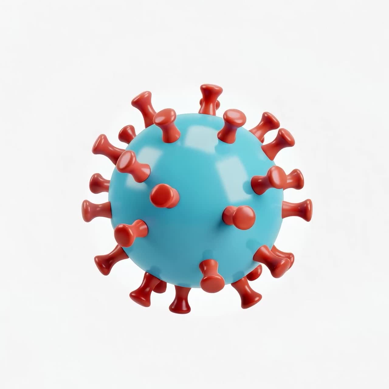 Stylized COVID-19 Virus Model