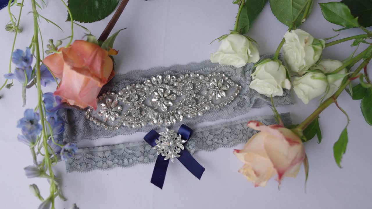 Crystal garter belt for bride