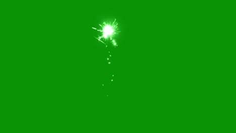 weld sparks motion graphics with green screen background