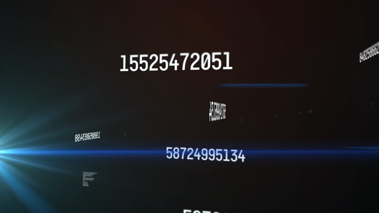Animation of numbers changing and data processing