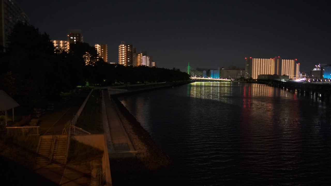 도쿄 시나가와 해변 나이트 뷰 2022