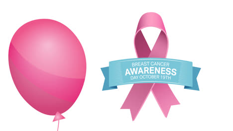 Animation-of-flying-pink-balloon-over-pink-ribbon-logo-and-breast-cancer-text