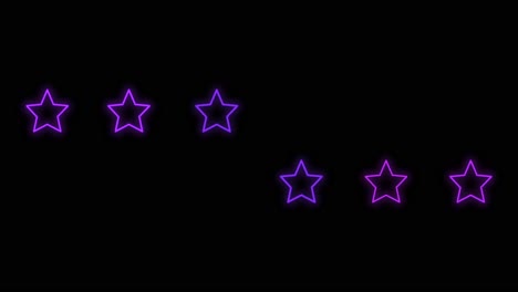 patrón de estrellas con luz púrpura de neón pulsante 1