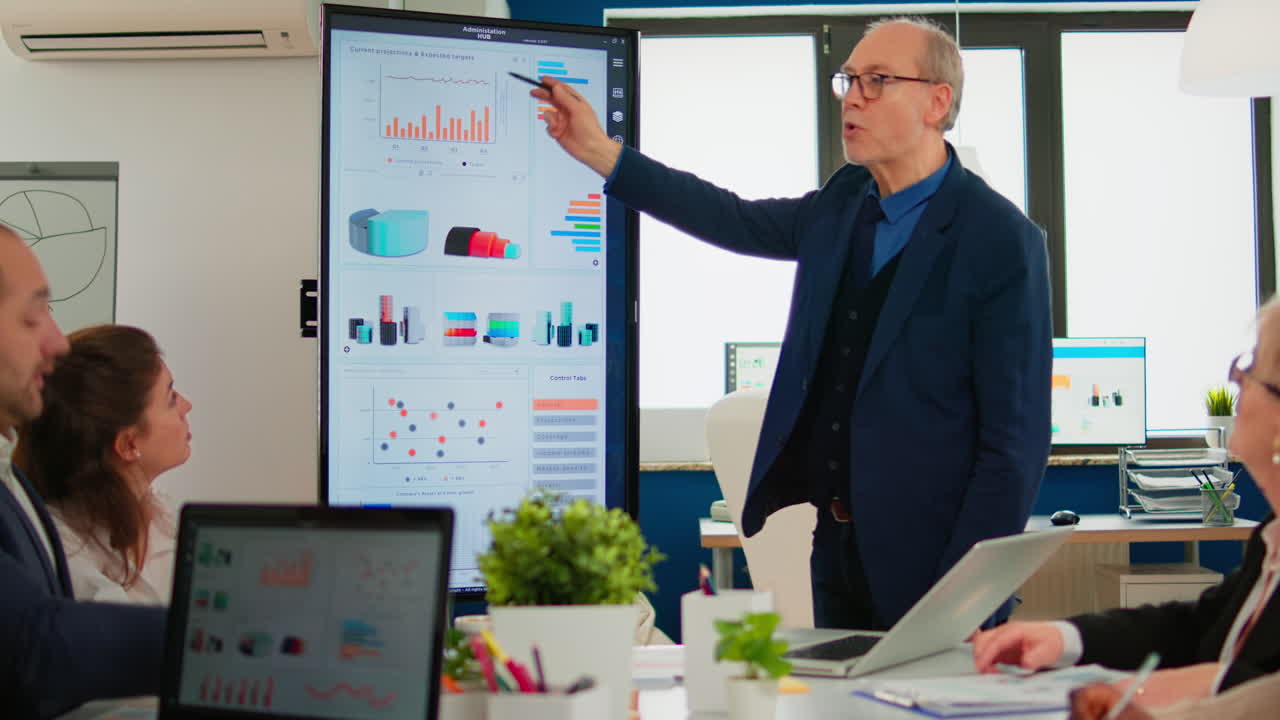 director ejecutivo de cto maduro que presenta datos estadísticos