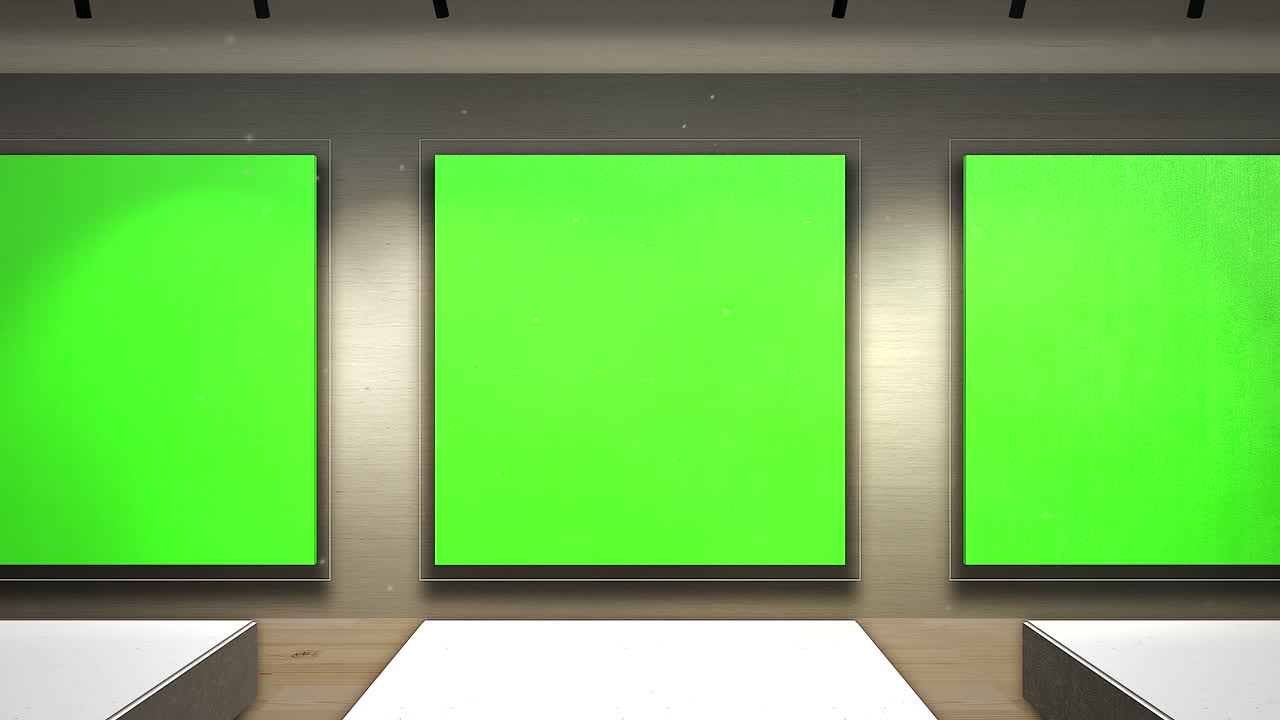 sala del museo de arte con marco para fotografías y fotografías con marco de pantalla de maqueta.