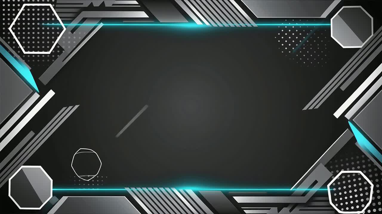 Moderni abstrakti tausta hehkuvilla syaanin värisillä viivoilla ja geometrisilla elementeillä.