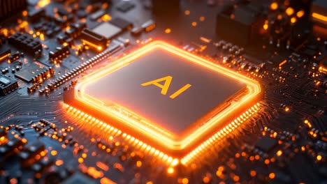 a computer chip with the word ai on top of it