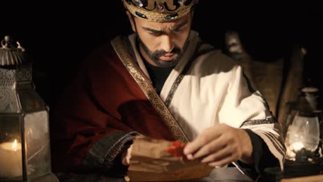 The-emperor-who-reads-a-letter,-the-king.