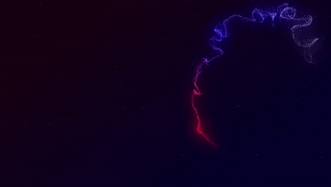 Twisting-light-trail-of-glowing-red-and-blue-moving-rapidly-across-a-black-background