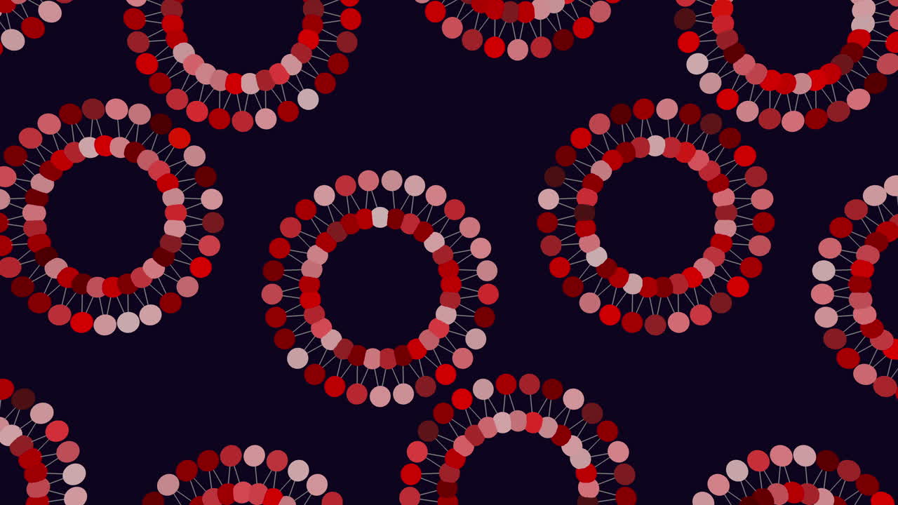 repetir el patrón de círculos futuristas con puntos y líneas en gradiente negro