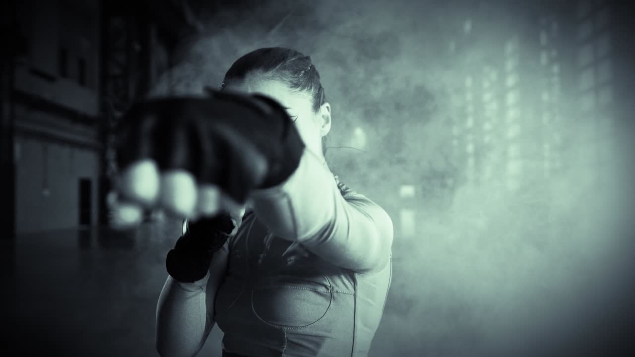 Energetic company branding intro with futuristic light particles and space for your logo or title