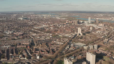 Establishing-aerial-shot-over-Tottenham-North-London