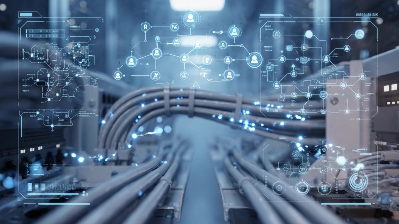 Visualizing the Essential Connection: A Deep Dive into Cable Management and Data Flow within Modern Server Environments Utilizing Advanced Technology and Visual Displays