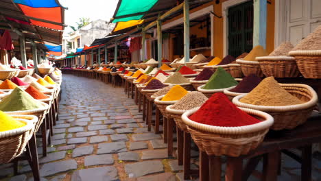 colorful spice market