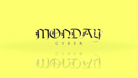 Elegant-Cyber-Monday-text-on-yellow-gradient