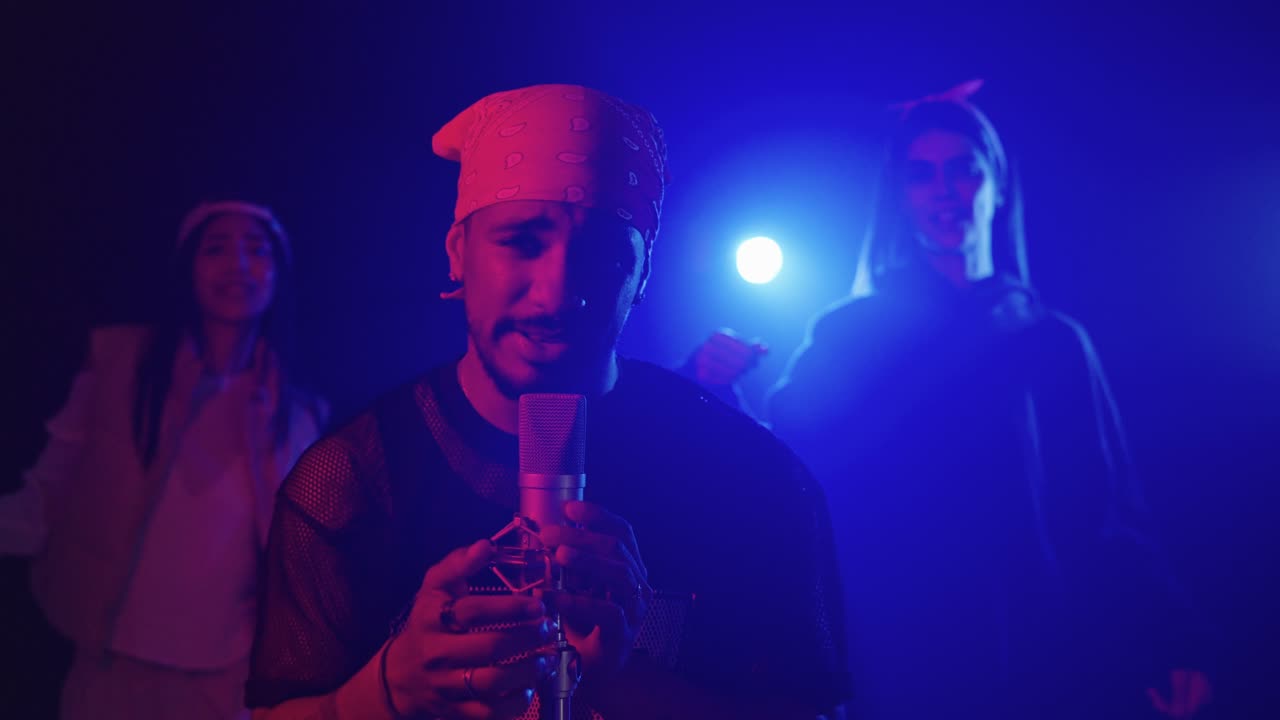 Music band performance